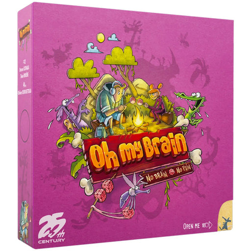 Oh My Brain: No Brain No Pain - Card Board Zombies Card Game for Family, Adults, and Children (2-5 Players, Ages 8+) - 25th Century Games