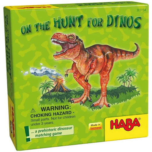 On the Hunt for Dinos - Dinosaur Memory Matching Game for Children (2-4 Players, Ages 5+) - HABA
