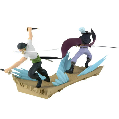 One Piece - Defeated Roronoa Zoro Against Dracule Mihawk Figure (4.3