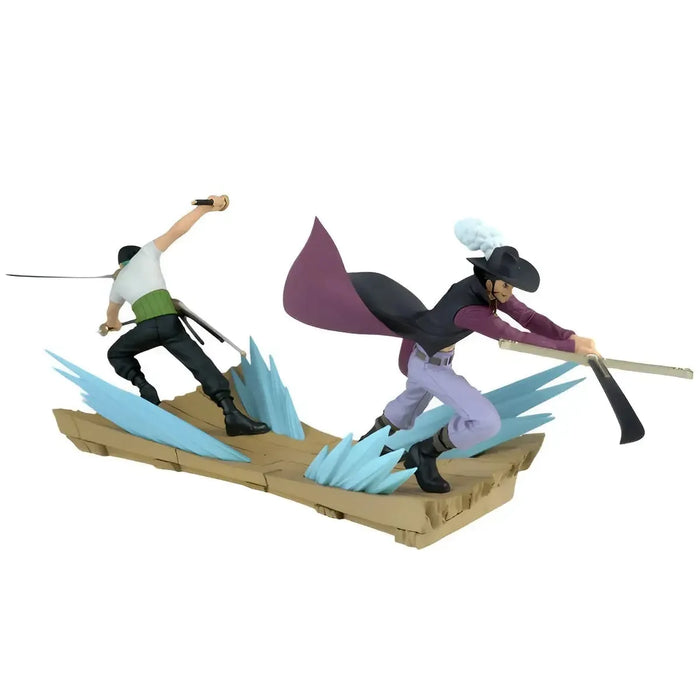 One Piece - Defeated Roronoa Zoro Against Dracule Mihawk Figure (4.3") - Bandai Spirits [Banpresto] - Senkozekkei Series, One Piece 25th Anniversary Edition