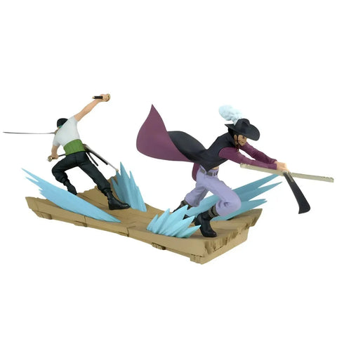 One Piece - Defeated Roronoa Zoro Against Dracule Mihawk Figure (4.3