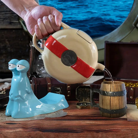 One Piece - Den Den Mushi Transponder Snail Sculpted 3D Teapot (Ceramic, 40.6 oz) - ABYstyle