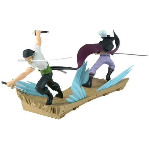 One Piece - Dracule Mihawk Attack Against Roronoa Zoro Figure (4.3