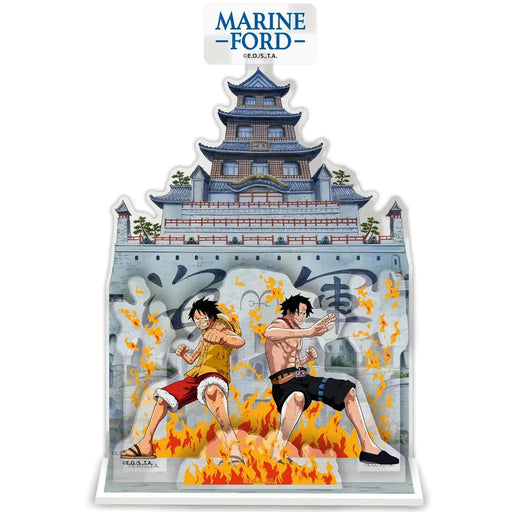 One Piece - Luffy & Ace Marineford Acrylic Figure (6.3") - ABYstyle - Acryl Series