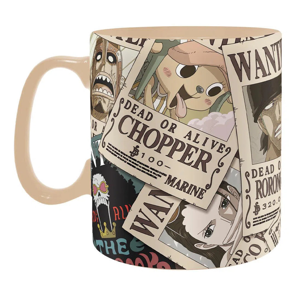 One Piece - Luffy Wanted Poster Heat-Change Mug and Coaster Set (16 oz.) - ABYstyle
