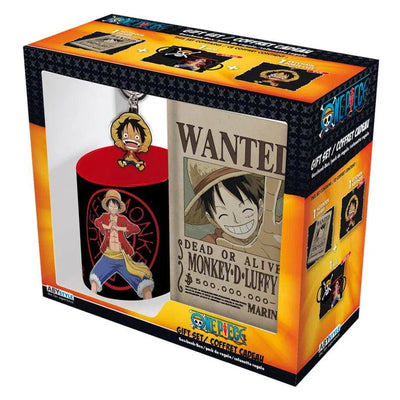 One Piece - Monkey D. Luffy 3-Piece Gift Set - ABYstyle - 11 oz. Mug, Wanted Poster Notebook, Keychain