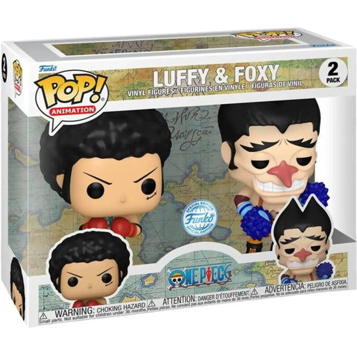 One Piece - Monkey D. Luffy & Foxy 2-Pack Figure Set (3.75") - Funko - Pop! Animation Series, Special Edition - (2024)