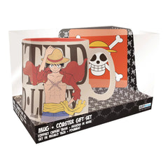 One Piece - Monkey D. Luffy Mug & Coaster Gift Set (16 oz.) - ABYstyle