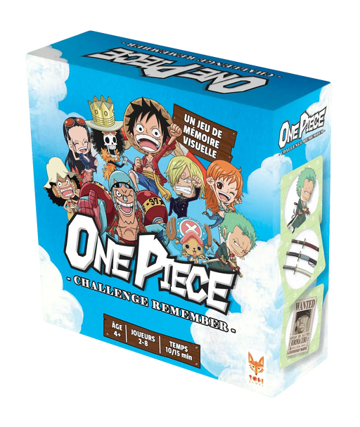 One Piece - Remember Challenge Memory Card Game for Family, and Friends (2-8 Players, Ages 6+) - Topi Games
