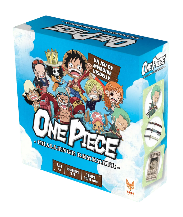 One Piece - Remember Challenge Memory Card Game for Family, and Friends (2-8 Players, Ages 6+) - Topi Games