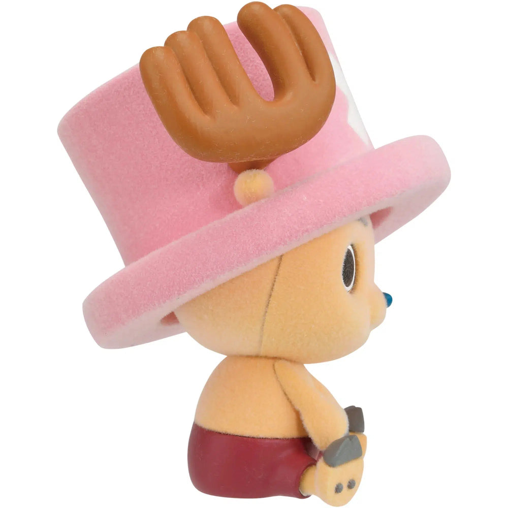 One Piece - Sitting Tony Tony Chopper Figure (Version B, Flocked, 3") - Banpresto - Fluffy Puffy Series