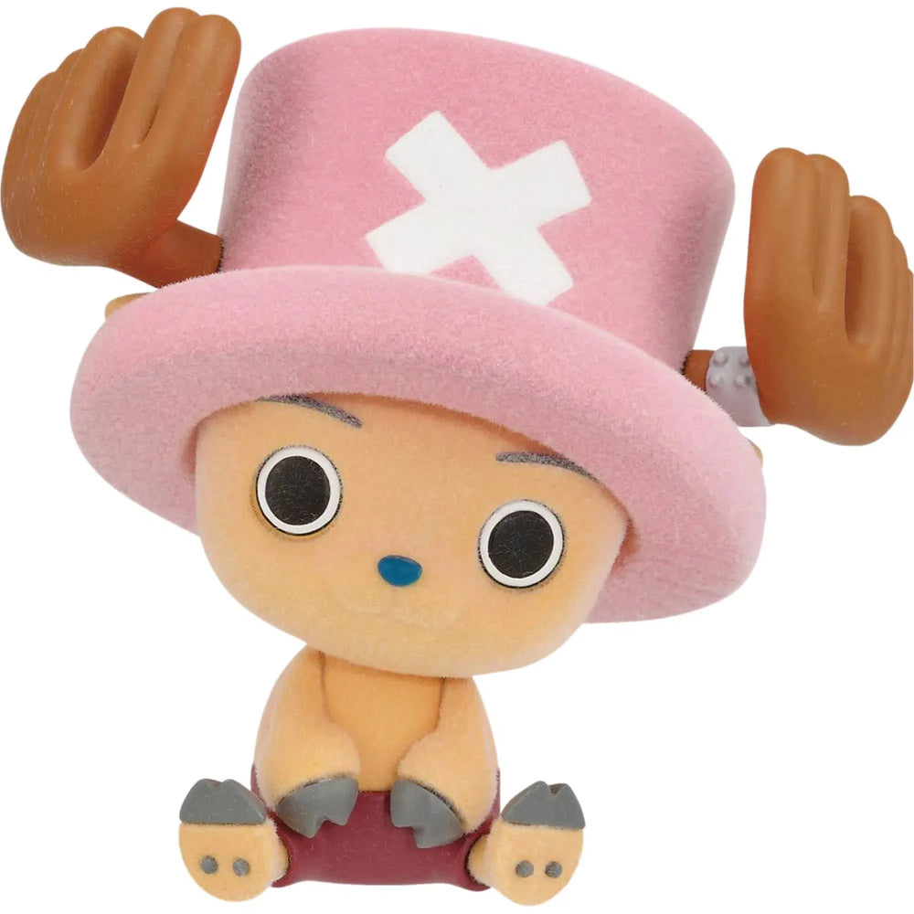 One Piece - Sitting Tony Tony Chopper Figure (Version B, Flocked, 3") - Banpresto - Fluffy Puffy Series