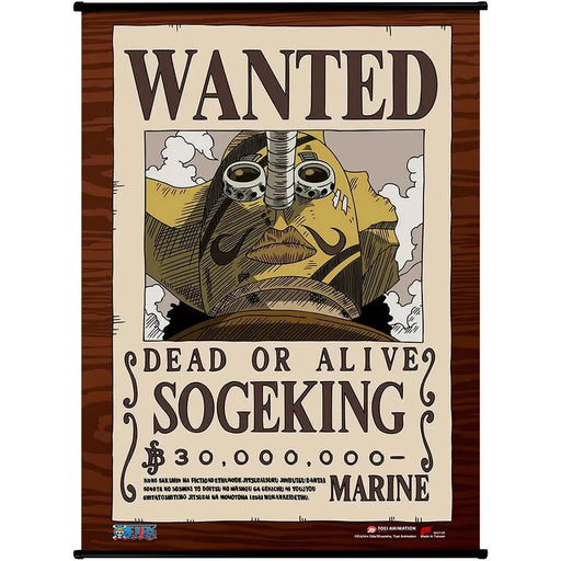 One Piece - Sogeking Usopp Wanted Poster Wall Scroll Poster (33"x44") - Great Eastern Entertainment