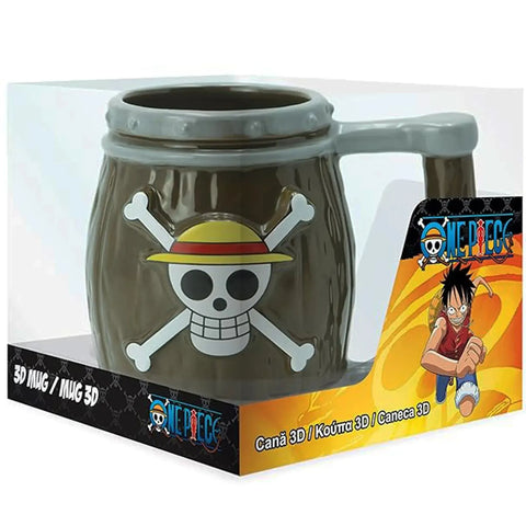 One Piece - Straw Hat Barrel 3D Mug (16 oz.) - Abysse America - Image 1