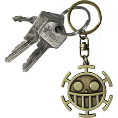 One Piece - The Heart Pirates Jolly Roger 3D Keychain (Metal) - ABYstyle