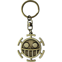 One Piece - The Heart Pirates Jolly Roger 3D Keychain (Metal) - ABYstyle- Image 1