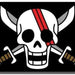 One Piece - The Red Haired Pirates Flag (43"x31.5") - Great Eastern Entertainment - (Shank's Jolly Roger)