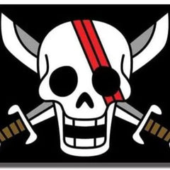 One Piece - The Red Haired Pirates Flag - Great Eastern - Shank's Jolly Roger