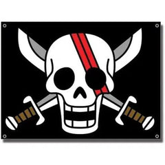 One Piece - The Red Haired Pirates Flag - Great Eastern - Shank's Jolly Roger