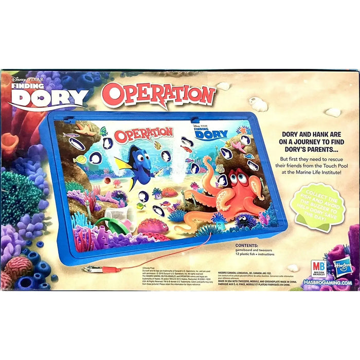 Operation Game: Disney/Pixar Finding Dory Edition - Operation Dexterity Board Game for Family and Children (1+ Players, Ages 6+) - Hasbro Gaming