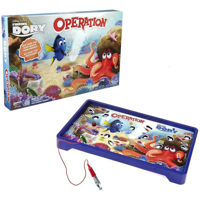 Operation Game: Disney/Pixar Finding Dory Edition - Operation Dexterity Board Game for Family and Children (1+ Players, Ages 6+) - Hasbro Gaming