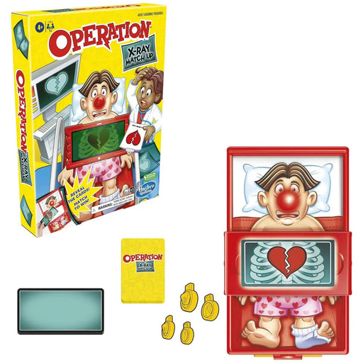 Operation: X-Ray Match Up - Dexterity Medical Game for Children (2+ Players, Ages 4+) - Hasbro Gaming