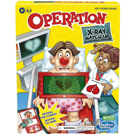Operation: X-Ray Match Up - Dexterity Medical Game for Children (2+ Players, Ages 4+) - Hasbro Gaming