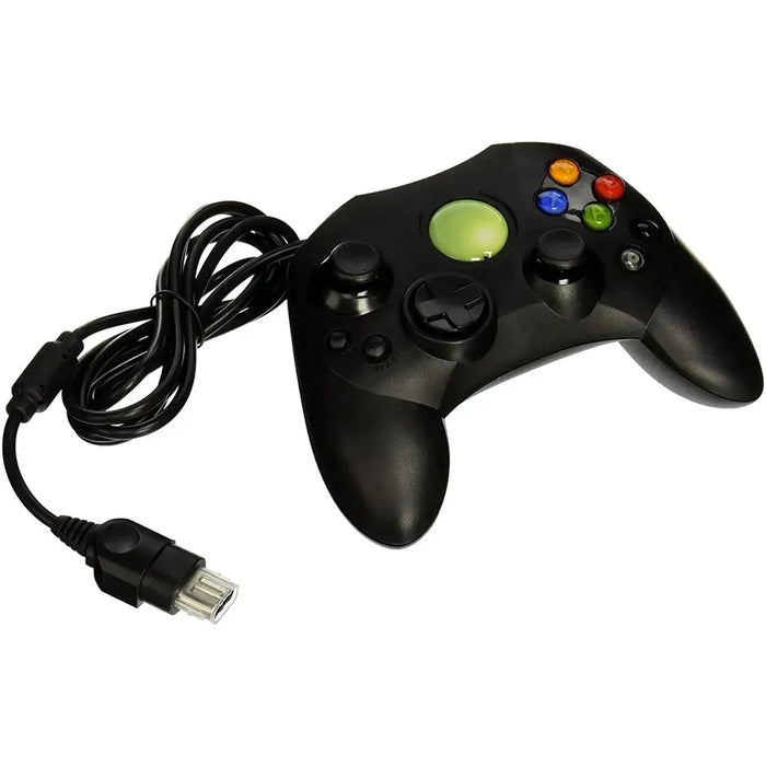 Original Xbox - S-Type Black Wired Controller (6' Cable) - Old Skool
