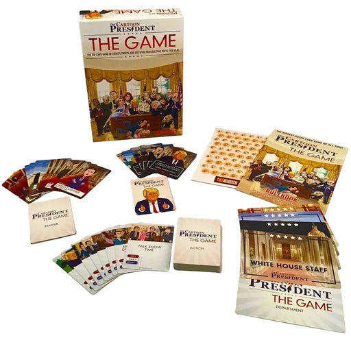 Our Cartoon President: The Game (Featuring Donald Trump) - Party Politics Board Game for Adults (2-5 Players, Ages 13+) - Redshift Games