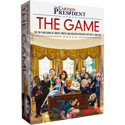 Our Cartoon President: The Game (Featuring Donald Trump) - Party Politics Board Game for Adults (2-5 Players, Ages 13+) - Redshift Games