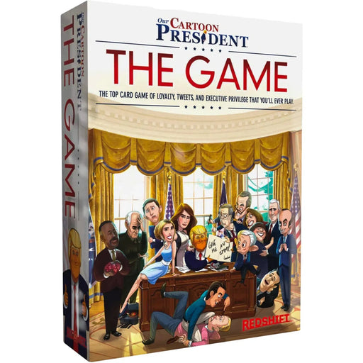 Our Cartoon President: The Game (Featuring Donald Trump) - Party Politics Board Game for Adults (2-5 Players, Ages 13+) - Redshift Games