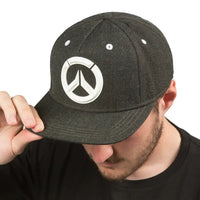 Overwatch - Logo Snapback Hat (Black / Silver) - J!NX- Image 3