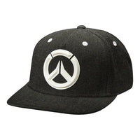 Overwatch - Logo Snapback Hat (Black / Silver) - J!NX- Image 1