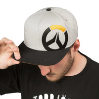 Overwatch - Logo Snapback Hat (White / Black) - J!NX- Image 5