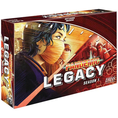 Pandemic: Legacy Season 1 (Red Edition) - Cooperative Science Board Game for Family, and Adults (2-4 Players, Ages 13+) - Z-Man Games