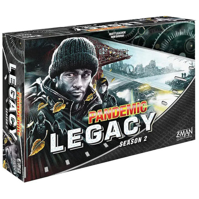 Pandemic: Legacy Season 2 (Black Edition) - Cooperative Post-Apocalyptic Board Game for Family, and Adults (2-4 Players, Ages 14+) - Z-Man Games