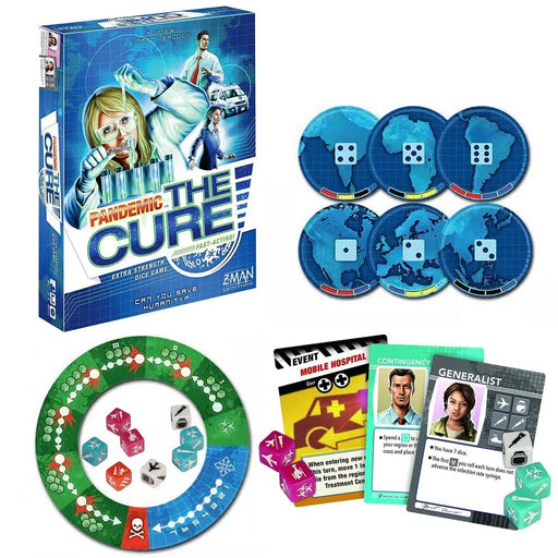 Pandemic: The Cure - Dice-Based Science Board Game for Family, and Adults (2-5 Players, Ages 8+) - Z-Man Games