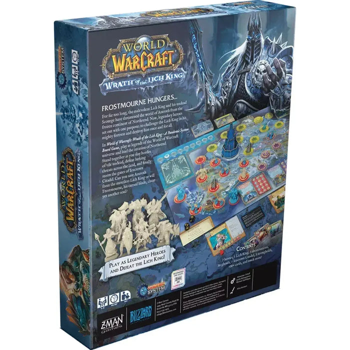 Pandemic: World of Warcraft Wrath of the Lich King Edition - Cooperative Fantasy Board Game for Family, and Adults (1-5 Players, Ages 14+) - Z-Man Games