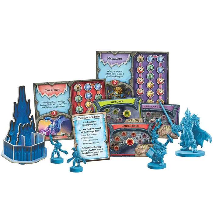 Pandemic: World of Warcraft Wrath of the Lich King Edition - Cooperative Fantasy Board Game for Family, and Adults (1-5 Players, Ages 14+) - Z-Man Games