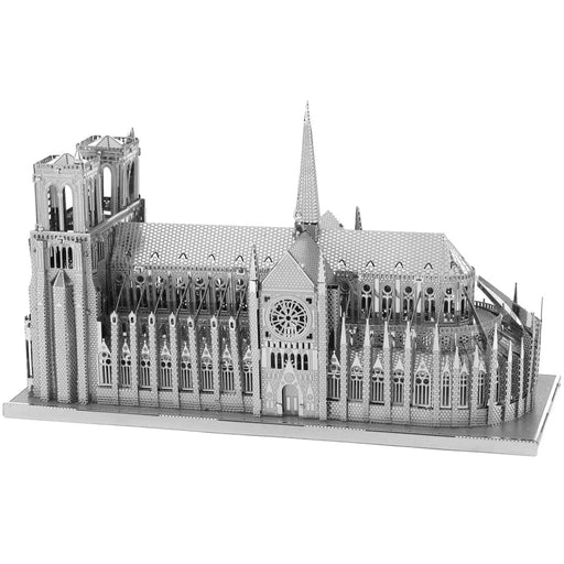Paris - Notre Dame de Paris Cathedral Building Figure 3D Model Kit (Steel, Hard Difficulty) - Fascinations - Metal Earth Premium Series - (2024)