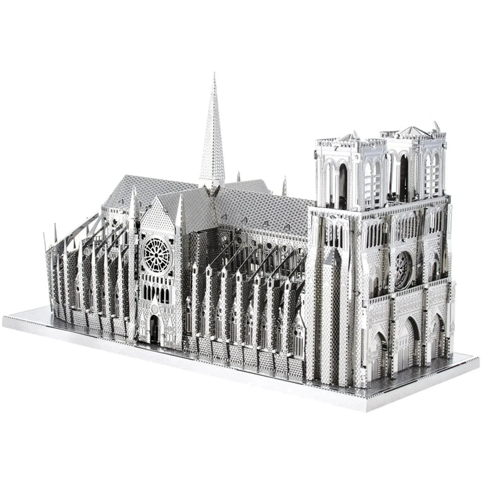 Paris - Notre Dame de Paris Cathedral Building Figure 3D Model Kit (Steel, Hard Difficulty) - Fascinations - Metal Earth Premium Series - (2024)