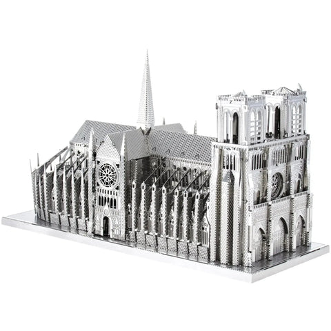 Paris - Notre Dame de Paris Cathedral Building Figure 3D Model Kit (Steel, Hard Difficulty) - Fascinations - Metal Earth Premium Series - (2024) - Image 5
