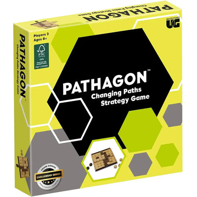 Pathagon - Abstract Math Board Game for Family, Adults, and Children (2 Players, Age 8+) - University Games