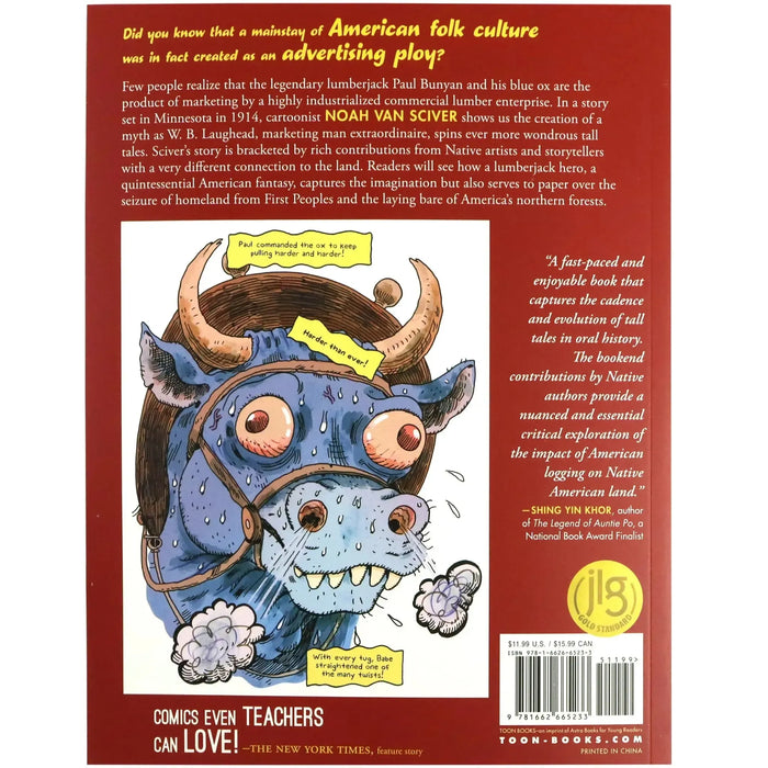 Paul Bunyan: The Invention of an American Legend - Paperback Graphic Novel Comic Book - TOON Graphics