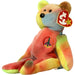 Peace the Bear Plush (8.5") - Ty - Original Beanie Babies Series - (1997)