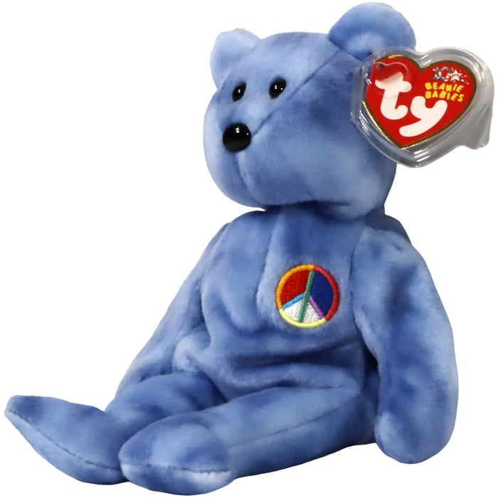 Peace Bear Plush (8.5") - Ty - Beanie Babies Series - (2003)