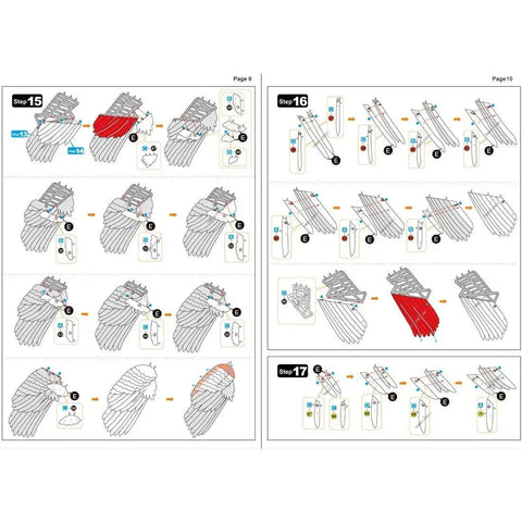 Peacock Figure Model Kit (Steel, Moderate Difficulty) - Fascinations - Metal Earth Premium Series