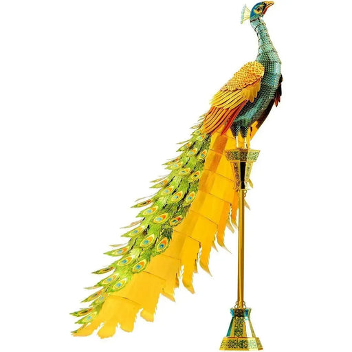 Peacock Figure Model Kit (Steel, Moderate Difficulty) - Fascinations - Metal Earth Premium Series