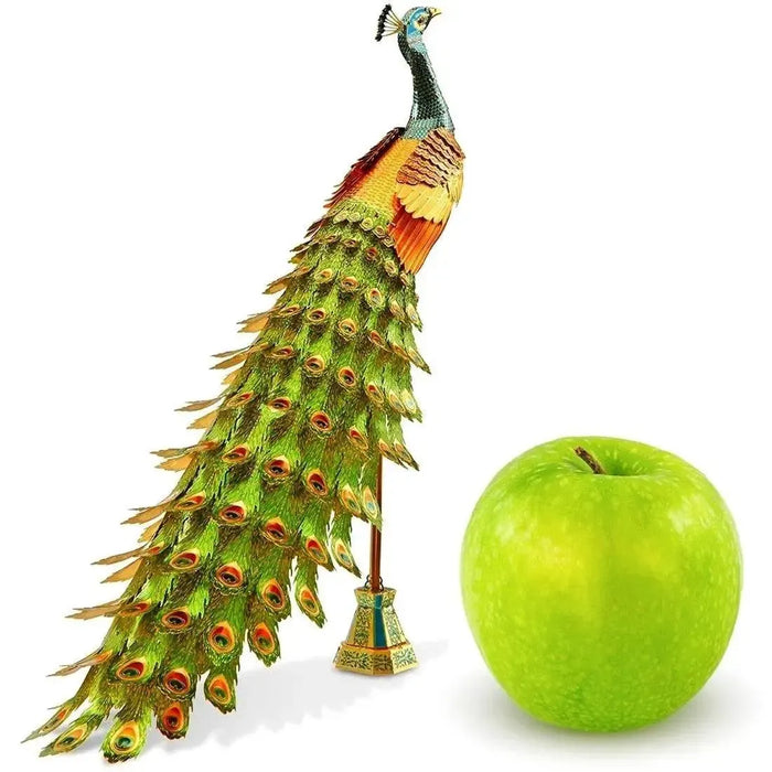 Peacock Figure Model Kit (Steel, Moderate Difficulty) - Fascinations - Metal Earth Premium Series