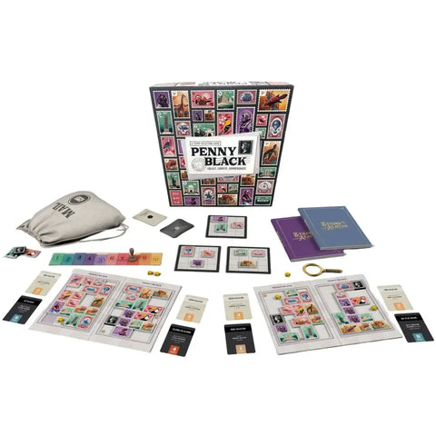 Penny Black - Stamp Collecting Board Game for Family, and Adults (2-4 Players, Age 10+) - Buffalo Games